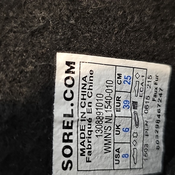 Sorel Joan Of Arctic Black Faux Fur Insulated Waterproof Winter Boots - Picture 10 of 12